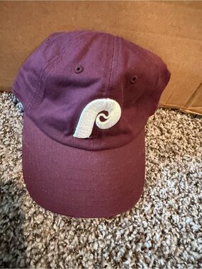 Philadelphia Phillies Cooperstown Collection Vintage Maroon Adjustable hat